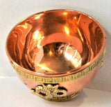 Om Copper Incense Bowl