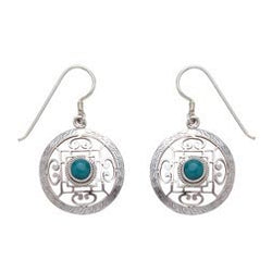 Mandala Earrings, Sterling Silver - BACK IN STOCK - Neko-Chan Incense