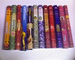 Maha Assortment, Indian incense, 12--NOW 14! hex tubes, one of each - Neko-Chan Incense