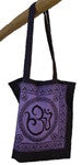 Om Cotton Bag - Purple/Black - Neko-Chan Incense